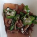 みっつー8's cooksnap of when they made オクラとなめこのおひたし.