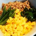 智恵ちゃんのつく恋慕's cooksnap of when they made かんたん鶏そぼろ丼.