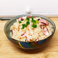 Miella's cooksnap of when they made 簡単ボイルいかと油揚げだけの炊き込みご飯.