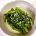 えりか1102's cooksnap of when they made 簡単♪やみつき！春菊のごまあえ.