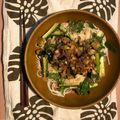 Froggycook's cooksnap of when they made ごまだれのサラダうどん〜甘辛そぼろのせ.