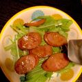 めいちママ＊'s cooksnap of when they made 超簡単‼水菜＆ウインナーのサラダ☆.