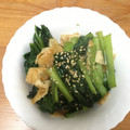 ぴょんきち♫'s cooksnap of when they made 5分で完了☆小松菜と油揚げの甘酢炒め.