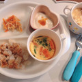 片山琴子's cooksnap of when they made レンジで簡単茶碗蒸し 離乳食 幼児食.