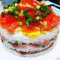 しまあか's cooksnap of when they made 簡単！お寿司ケーキ！ひなまつりにも.