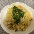 抹茶ちょこ。's cooksnap of when they made シーフードクリームソースパスタ♪.