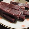 yamabuki1's cooksnap of when they made 紫芋パウダーdeモチモチういろう★簡単♪.