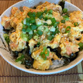 ♡Fuwari♡'s cooksnap of when they made 簡単☆鮭フレークの卵とじ丼.