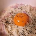 たま＠福井県's cooksnap of when they made 牛乳で★カルボナーラ素麺.