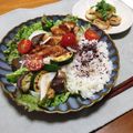 りえっくす♡'s cooksnap of when they made チキンと夏野菜の黒酢ベジボウル.