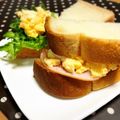 toshi♫'s cooksnap of when they made 忙しい朝の…炒り卵でサンド！.