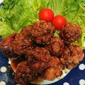 precious☆'s cooksnap of when they made 豚コマ唐揚げ♥甘辛カレー味♥.