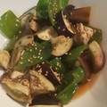 ママは華ちゃん's cooksnap of when they made つくりおきに！なすとピーマンの麺つゆ和え.