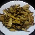 ぶがちゃん's cooksnap of when they made たけのこと舞茸のガーリックバター炒め☆.