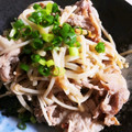 うさぽんぽん♪'s cooksnap of when they made レンジ３分！きのこと豚肉のおかか蒸し煮.