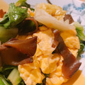 Usako8787's cooksnap of when they made キクラゲとレタスの卵炒め.