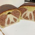 ぶすもん's cooksnap of when they made 切っても切ってもパンダ食パン♪.