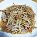 パンダおやじ's cooksnap of when they made ●もやしとえのきのポン酢炒め●.