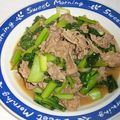 のんこ's cooksnap of when they made 小松菜大量消費！牛肉と小松菜のすだち醤油.