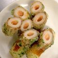 kimachan74's cooksnap of when they made 明太子入り*ちくわの磯辺揚げ.