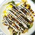 yukipanmen's cooksnap of when they made 豚肉ともやしと卵とニラで簡単とん平焼き！.