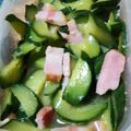 雅ﾏﾏ's cooksnap of when they made きゅうりとベーコンの煮物♪.