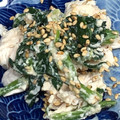 やえまりも's cooksnap of when they made 柔らかささみとほうれん草の胡麻和え★.