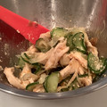 chou*'s cooksnap of when they made 鶏胸肉ときゅうりの茗荷＆梅おかか和え♡.