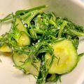 sapnet's cooksnap of when they made おかひじきときゅうりの酢味噌和え.