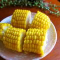 haruku221's cooksnap of when they made トウモロコシの甘くて美味しい茹で方.