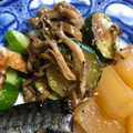 shan0625's cooksnap of when they made 2色ズッキーニとしめじのマヨ炒めチーズ風.