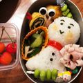 わんこカフェ's cooksnap of when they made キャラ弁☆梅雨弁てるてる坊主とかたつむり.