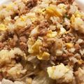 yukesi's cooksnap of when they made そぼろレタスチャーハン.