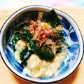 まぶたん's cooksnap of when they made オカワカメとスクランブルエッグ.