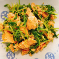 こーやんたん's cooksnap of when they made 鮭と豆苗のごま生姜和え【作り置き】.