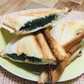 あめにゃん's cooksnap of when they made おひとりさまの大福で甘～いホットサンド.