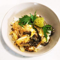 島猫。's cooksnap of when they made モズクの卵とじ丼 ♪ツルツル美味しい.