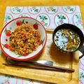 komutatata's cooksnap of when they made レンジでチン！簡単カレーピラフ（風）.