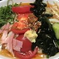 ボブ♪'s cooksnap of when they made 夏野菜と豚しゃぶのぶっかけ冷やしうどん☆.