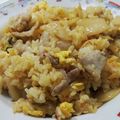 えくぼ母さん's cooksnap of when they made 我が家no豚マヨキムチ炒飯.
