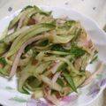 nanahouse1's cooksnap of when they made 簡単！キュウリとハムのおかかポン酢あえ.