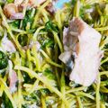ぽにょ＾ω＾'s cooksnap of when they made 簡単☆サバ缶と豆苗のピリ辛七味ごま和え.