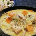 主夫のツジさん's cooksnap of when they made 鮭と野菜のクリーム煮.