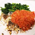 メリー・モコ's cooksnap of when they made ＊ごまさばのパン粉焼き＊トマトソース添え.
