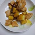 かにとえびせんべい's cooksnap of when they made 簡単☆さつま芋と鶏肉のハニーレモン.