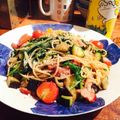 kaokaofood's cooksnap of when they made 夏野菜のオイルパスタ.
