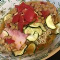 acchiＱＱ's cooksnap of when they made 簡単！夏野菜と納豆入り冷やしラーメン.