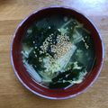 みき忠's cooksnap of when they made 卵わかめスープ★　中華風.
