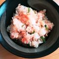 ミズタマ♪'s cooksnap of when they made 鮭フレーク・大葉・バターで混ぜご飯.