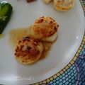 melmarilyn's cooksnap of when they made 帆立のソテー・レモンソース・きのこ添え.